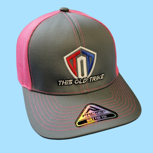 Graphite/Pink This Old Trike Hat